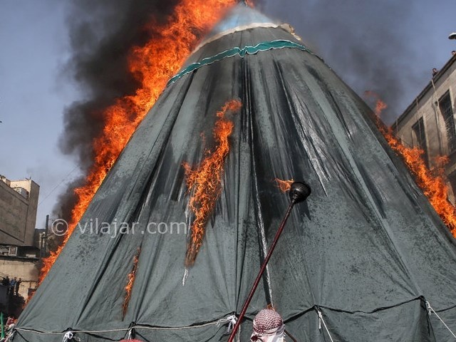 عکس شماره 4 - آیین خیمه سوزان ظهر عاشورا