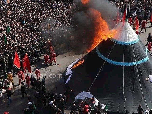 عکس شماره 5 - آیین خیمه سوزان ظهر عاشورا