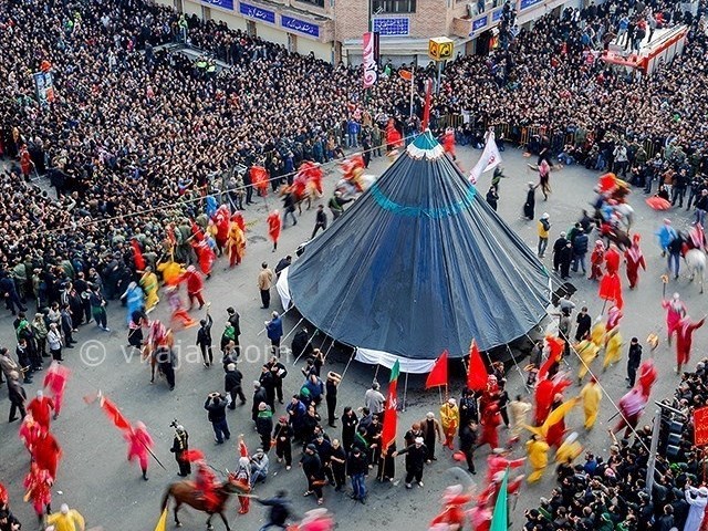 عکس شماره 9 - آیین خیمه سوزان ظهر عاشورا