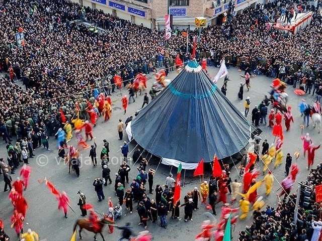 عکس شماره 11 - آیین خیمه سوزان ظهر عاشورا