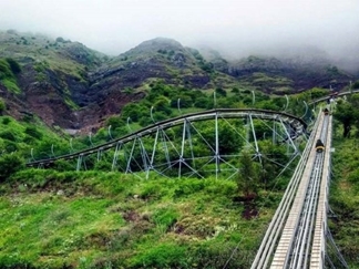 سورتمه ریلی در گردنه حیران