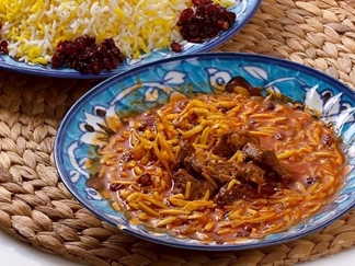 خورش خلال بادام کرمانشاهی