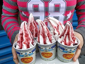 بستنی دهاتی جاده چالوس