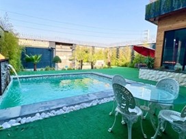 ویلا استخر روباز آبگرم رودهن مهرآباد