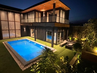 اجاره ویلا با استخر روباز آبگرم رودهن 