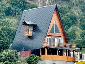 کلبه جنگلی رامسر با جکوزی روباز