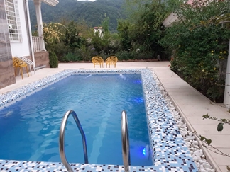 اجاره ویلا با استخر روباز آبگرم نوشهر