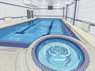 ویلا با استخر سرپوشیده نزدیک تهران