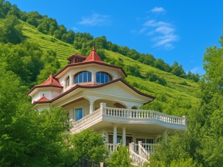 ویلا با استخر آبگرم در گردنه حیران