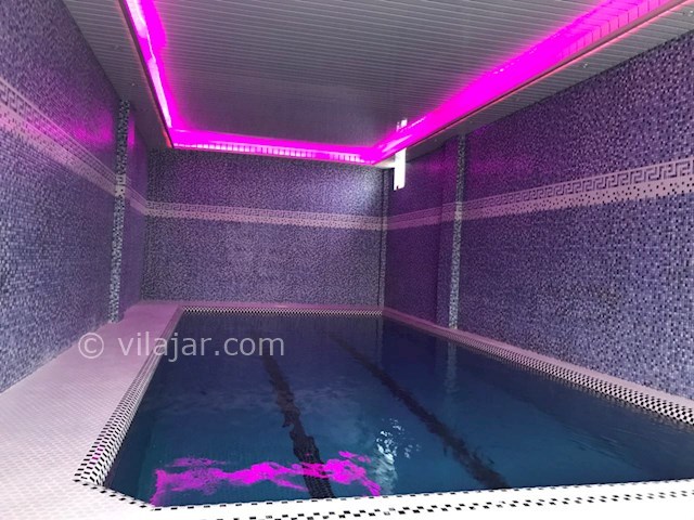 عکس شماره 241537 - اجاره ویلا متل قو استخر - نورپردازی استخر ویلا