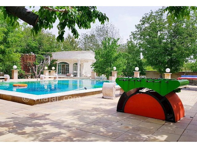 عکس شماره 266191 - اجاره ویلا با استخر آبگرم نزدیک کردان - فوتبال دستی و استخر در فضای باز ویلا