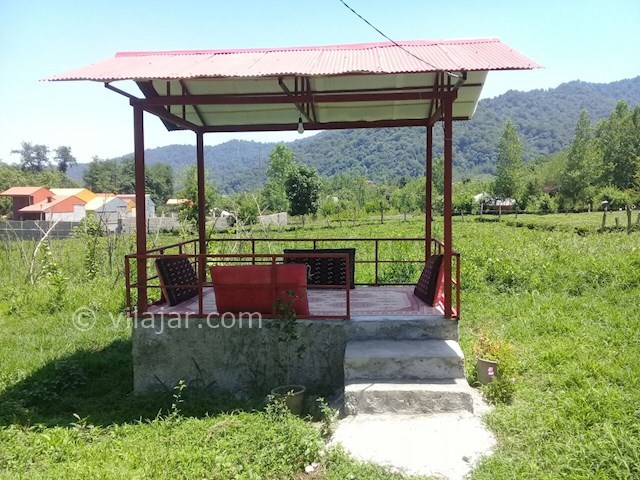 عکس شماره 467853 - اجاره ویلا در قلعه رودخان باغ چای - آلاچیق در پشت ویلا