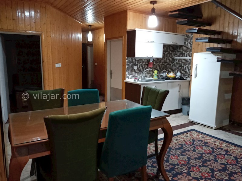 عکس شماره 532784 - اجاره ویلا لب دریا در نوشهر - پذیرایی و آشپزخانه