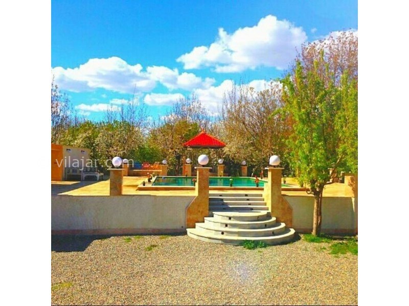 عکس شماره 541226 - اجاره ویلا با استخر آبگرم نزدیک کردان - استخر روباز و فضای سبز ویلا