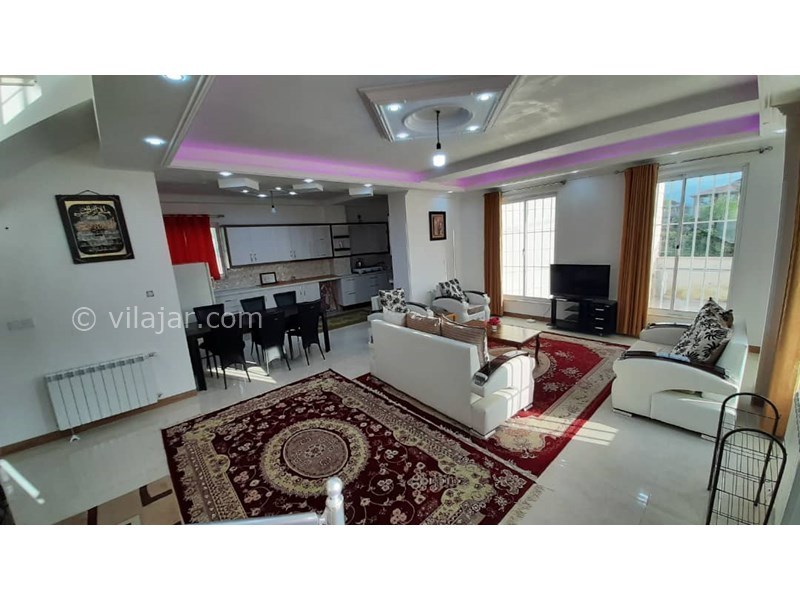 عکس شماره 556327 - اجاره ویلا استخردار در شیرود - نمای نشیمن و آشپزخانه