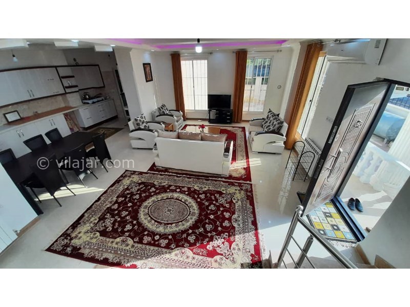 عکس شماره 556328 - اجاره ویلا استخردار در شیرود - فضای نشیمن و آشپزخانه