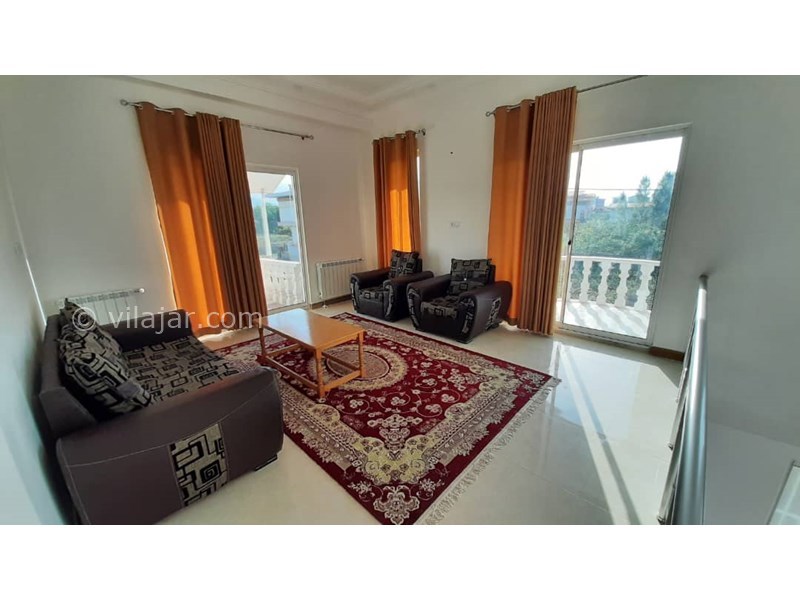 عکس شماره 556329 - اجاره ویلا استخردار در شیرود - لابی طبقه بالا با ویوی عالی