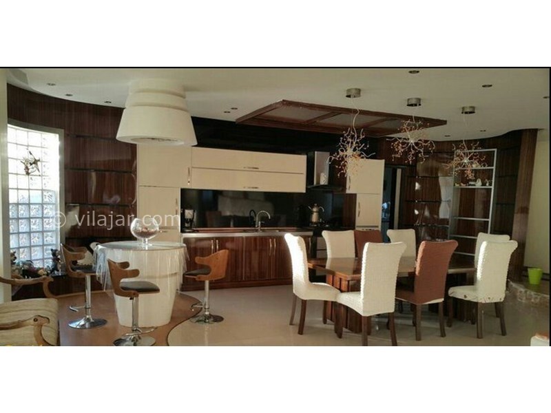 عکس شماره 556768 - ویلا لوکس با استخر و بیلیارد هچیرود - آشپزخانه و غذاخوری ویلا