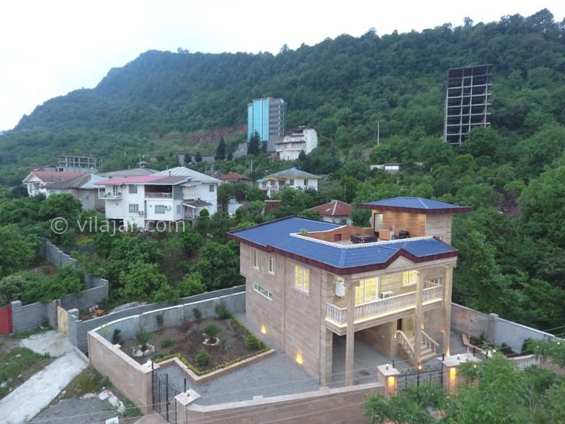 عکس شماره 558249 - اجاره ویلای استخردار جنگلی رامسر - نمای کامل ساختمان