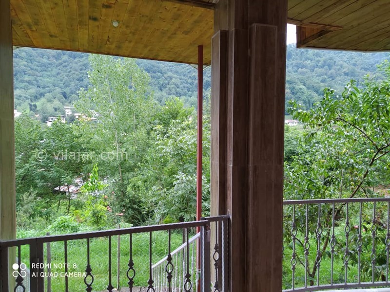 عکس شماره 577164 - اجاره ویلا ماسال با چشمه اختصاصی - نمای تراس بطرف جنگل زیبا