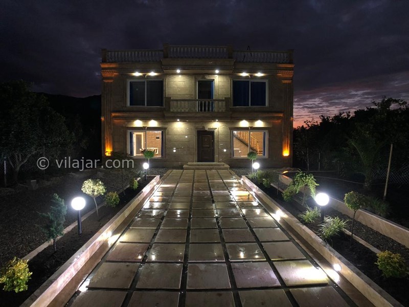 عکس شماره 579472 - اجاره ویلا استخردار در رامسر - عکس نمای شب