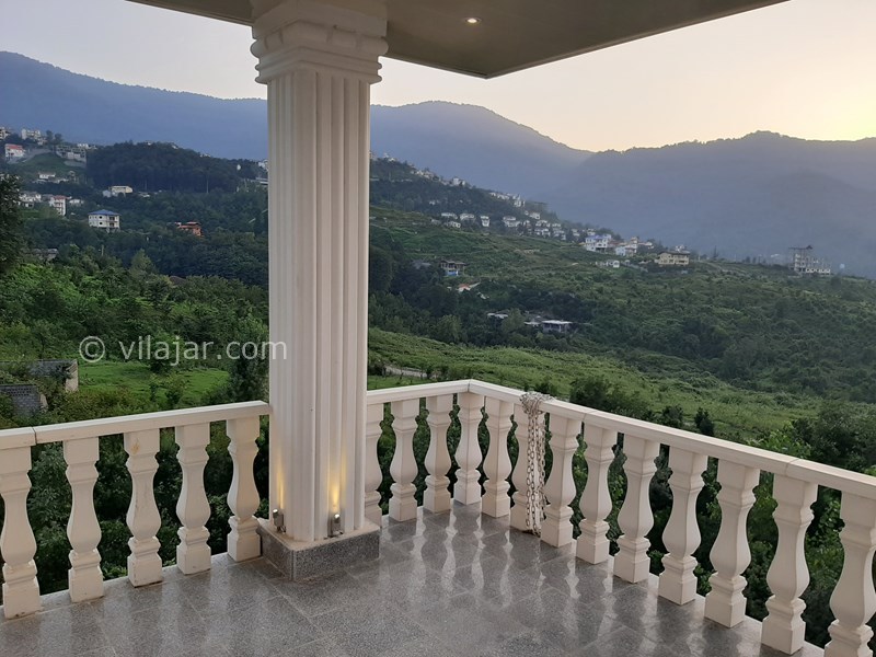 عکس شماره 581288 - اجاره ویلا در نشتارود - تراس پشت ساختمان با ویو جنگل و دریا - طبقه دوم