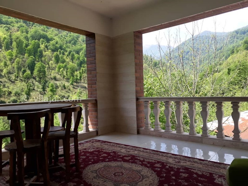 عکس شماره 583126 - اجاره ویلا در شفت با استخر آبگرم - تراس با ویوی جنگل و کوهپایه