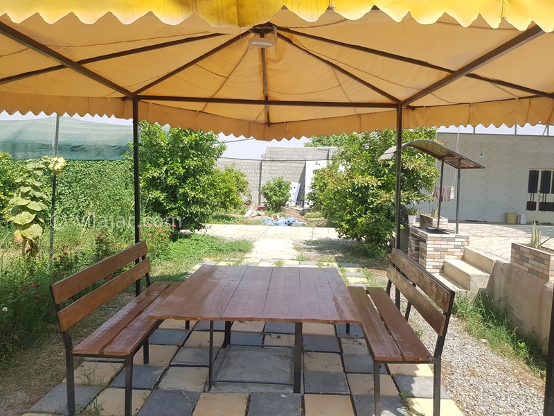 عکس شماره 595891 - اجاره ویلا استخردار در دزفول - الاچیق بزرگ همراه با میز صندلی چوبی 