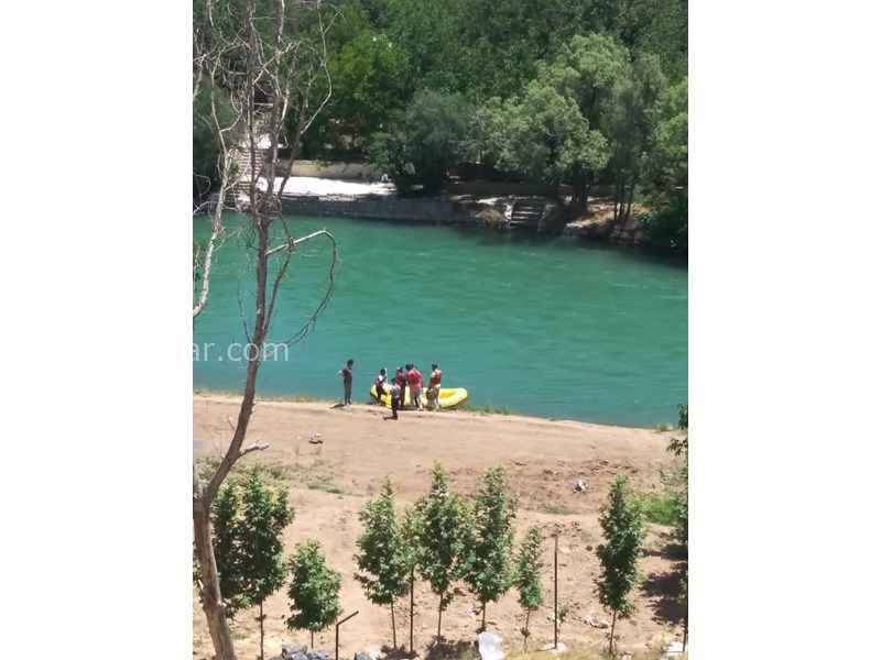 عکس شماره 606083 - اجاره ویلا حاشیه زاینده رود - ایستگاه رفتینگ از کنار ویلا