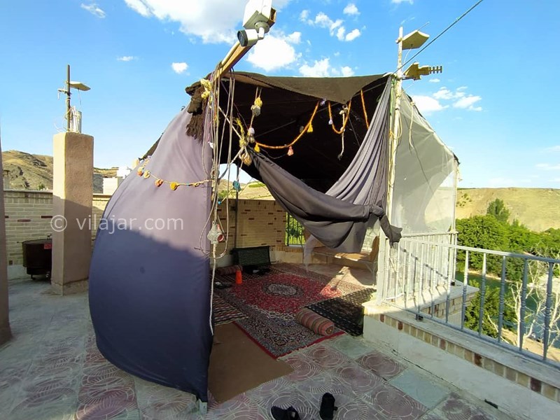 عکس شماره 606085 - اجاره ویلا حاشیه زاینده رود - سیاه چادر پشت بام