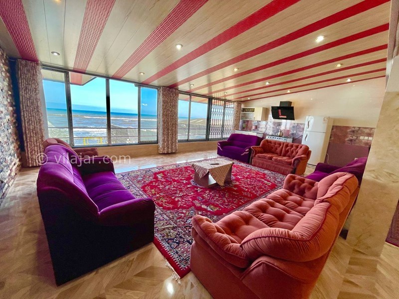 عکس شماره 608601 - ویلا با ساحل اختصاصی و استخر شیرود - پذیرایی بالا با نما شیشه ایی 