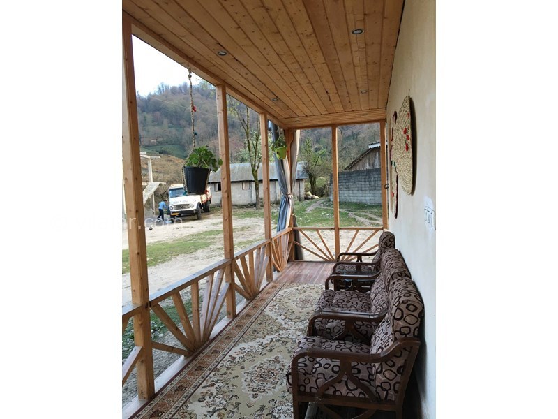 عکس شماره 608991 - اجاره ویلا چوبی در قلعه رودخان - بالکن طبقه اول