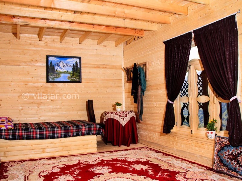 عکس شماره 616128 - اقامتگاه بومگردی بام رودبار - اتاق چوبی تویین