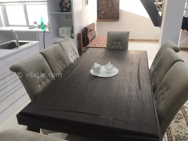 عکس شماره 616618 - ویلا با استخر در محمودآباد - میز غذاخوری 6 نفره