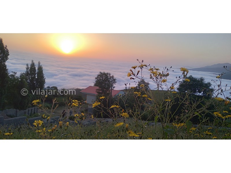 عکس شماره 628585 - اجاره خانه ویلایی در فیلبند - طلوع زیبای خورشید از حیاط ویلا