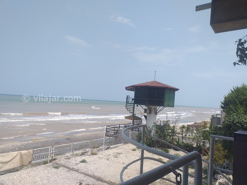 عکس شماره 634440 - اجاره اقامتگاه مبله لب دریا نوشهر - نمای زیبای دریای شنی