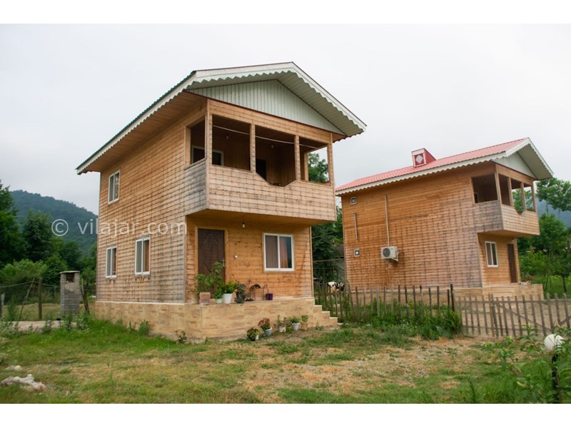 عکس شماره 635337 - کلبه چوبی در ماسال ویو شالیزار - دوتا کلبه