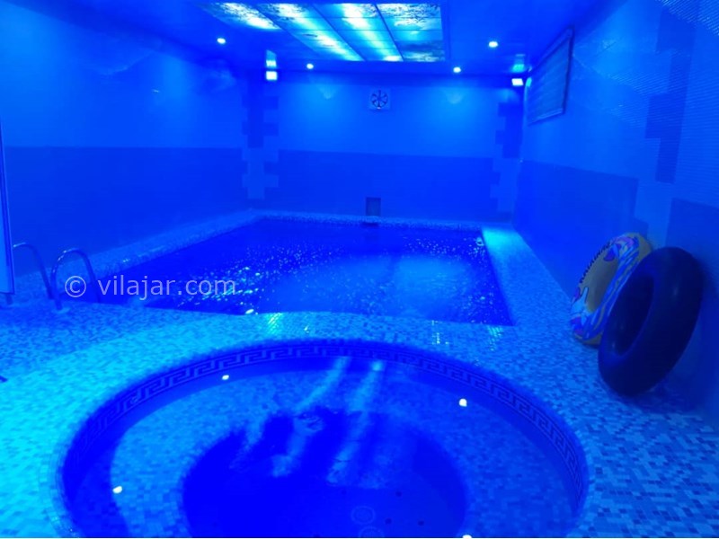 عکس شماره 639510 - اجاره ویلا استخردار زوات چالوس - نمای استخر و جکوزی