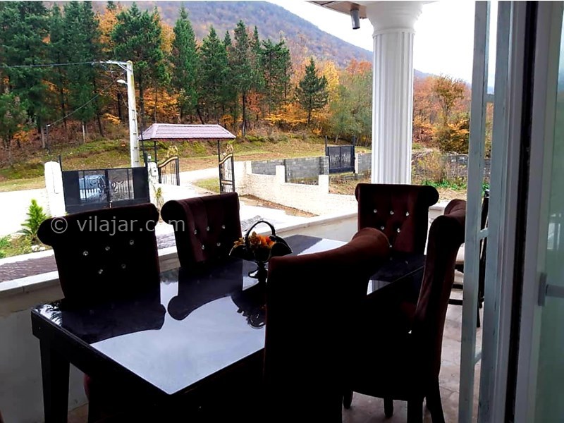 عکس شماره 639521 - اجاره ویلا استخردار زوات چالوس - نمای زیبا از تراس رو به جنگل 