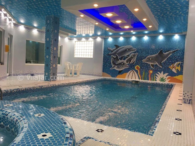 عکس شماره 642871 - اجاره ویلا با استخر و جکوزی چالوس - نمای استخر ویلا