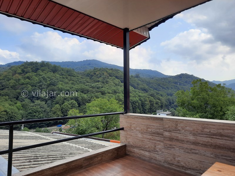 عکس شماره 647966 - ویلا استخردار جنگلی چالوس سینوا - تراس رو به جنگل عکس در بهار