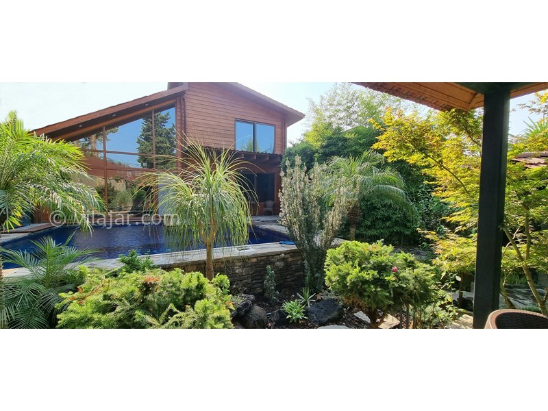 عکس شماره 653897 - اجاره ویلا چوبی با استخر روباز رامسر -