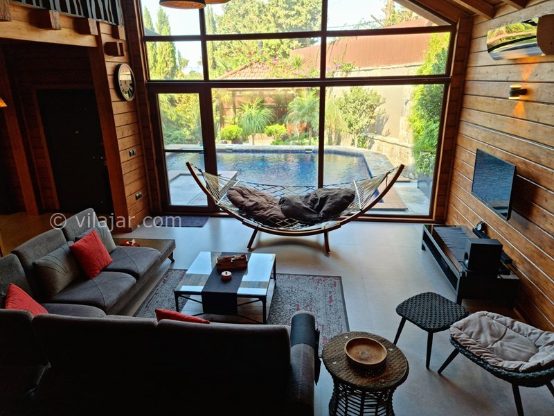 عکس شماره 653908 - اجاره ویلا چوبی با استخر روباز رامسر -