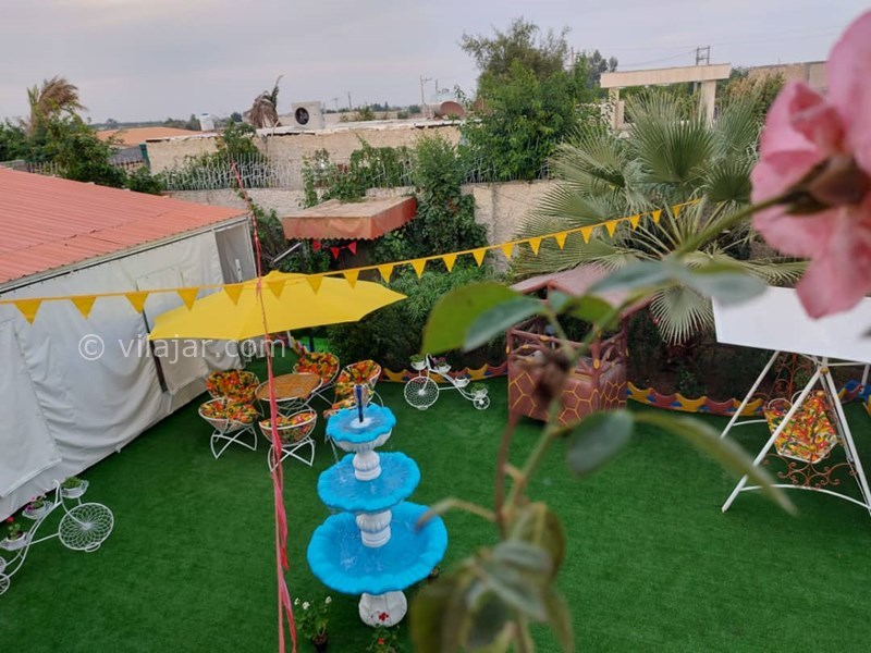 عکس شماره 666342 - متل ویلا رعنا با استخر در دزفول - نمای حیاط متل ویلای مصفای رعنا/نظافت ،آراستگی، نظم و تکریم مهمان شعار متل رعناست 