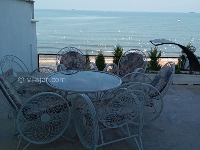 عکس شماره 666869 - اجاره ویلا لب دریا در نوشهر - ویو از بالکن به دریا