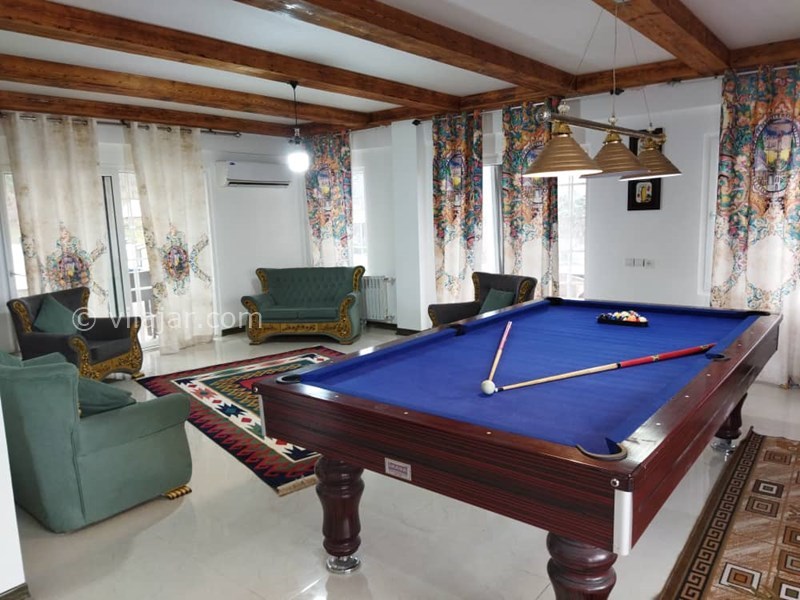عکس شماره 679397 - اجاره ویلا استخردار زوات چالوس - سالن بالا و میزبیلیارد 
