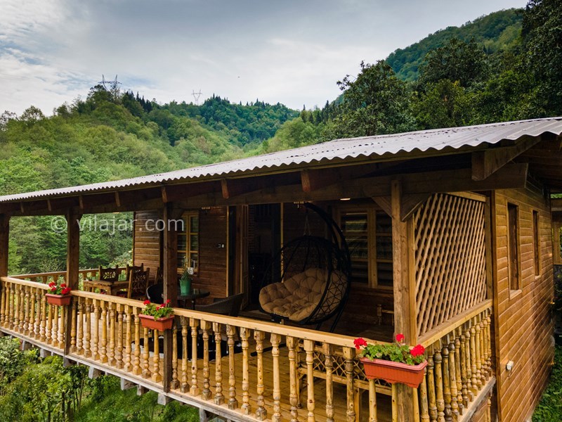 عکس شماره 692822 - اجاره ویلا چوبی جنگلی در رامسر - 