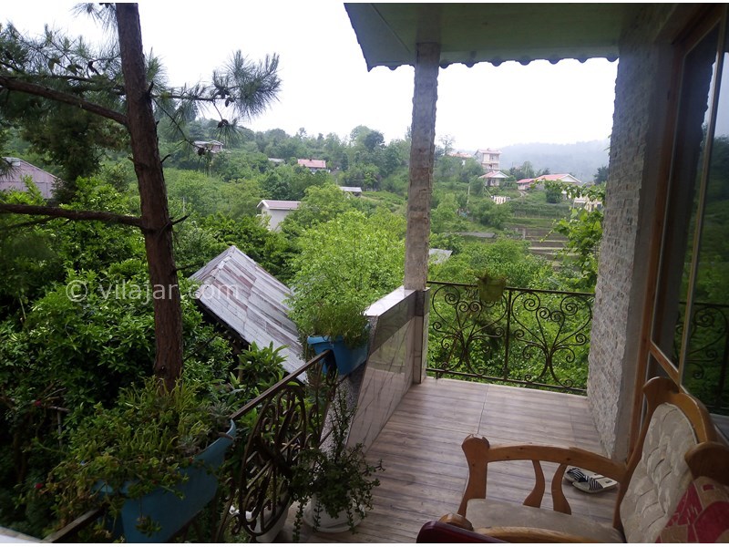 عکس شماره 698444 - اجاره ویلا جنگلی در شفت - تراس بالا