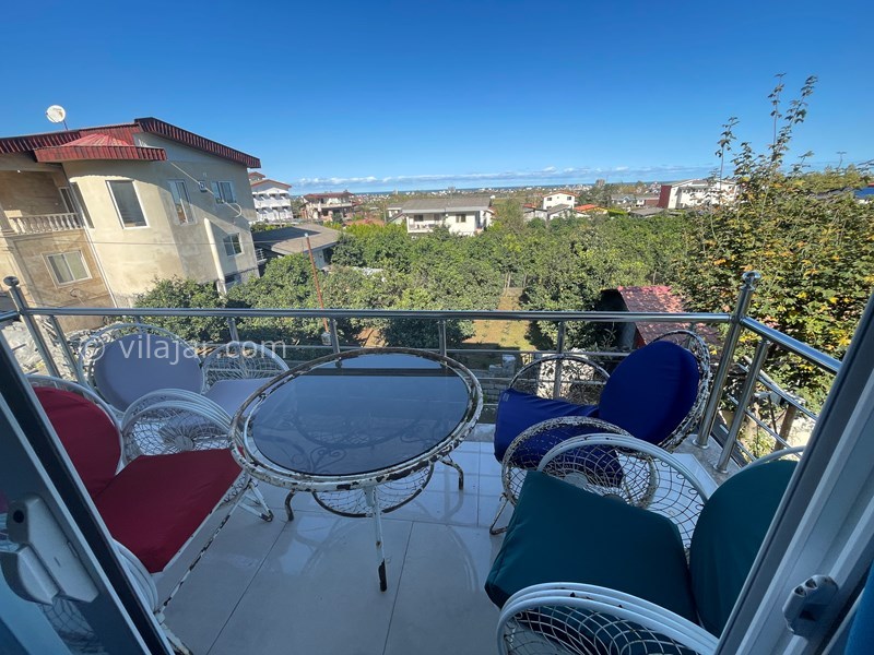 عکس شماره 701381 - اجاره ویلا در چالوس - تراس طبقه بالا