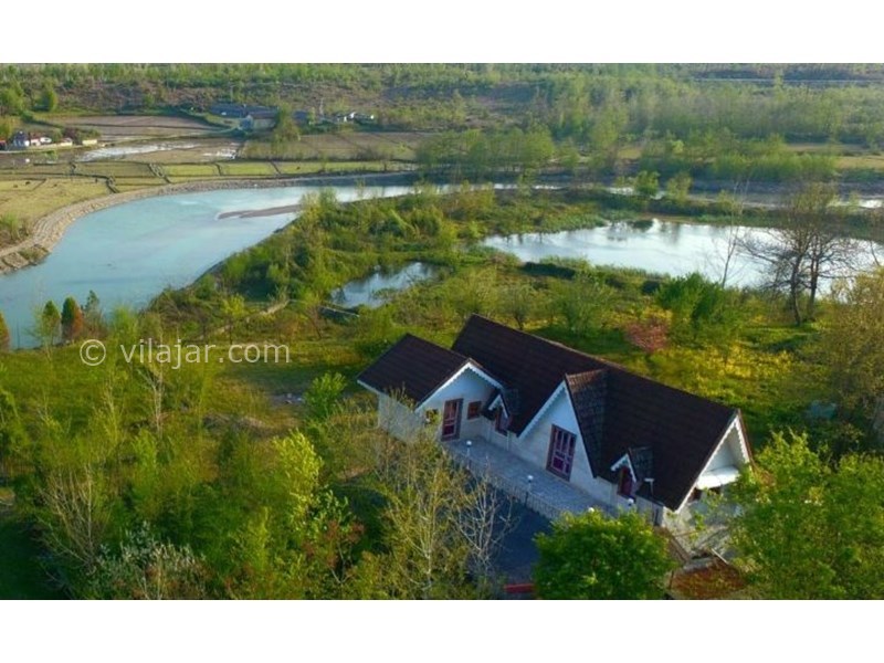 عکس شماره 702123 - اجاره ویلا نزدیک دریاچه در شفت - نمای کلی باغ ویلا